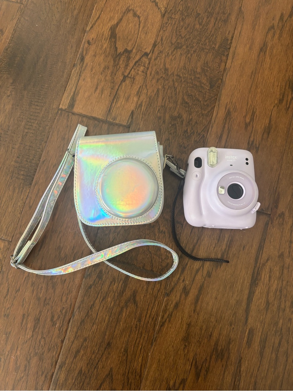 Instax Mini 11 Instant Polaroid Camera with Holographic Carry Case - Lilac